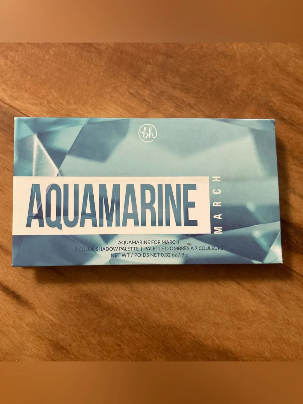 BH COSMETICS 'Aquamarine for March' Eyeshadow Palette - 7 Shades - NEVER USED